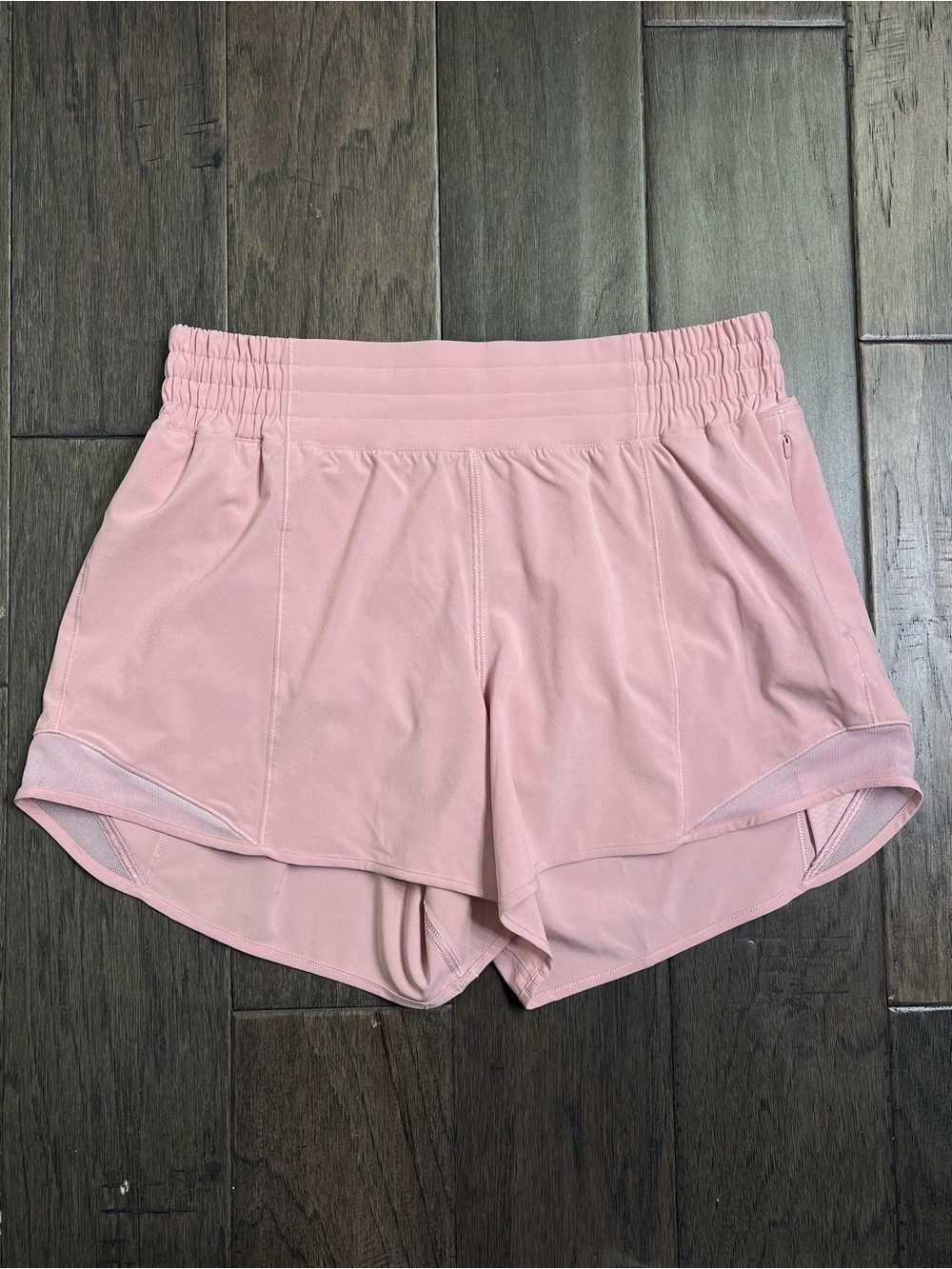 Lululemon Hotty Hot High-Rise Lined Short 4" Pink Haze